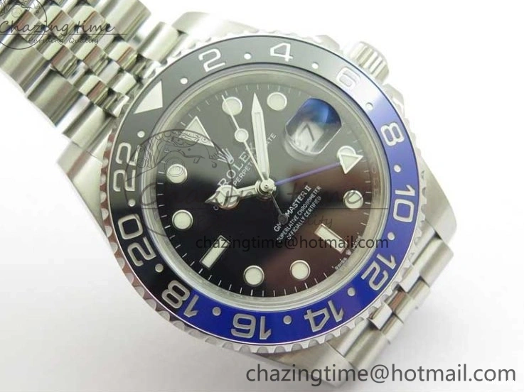 Ceramic 904L Best Edition V2 II SA3285 Steel BLNR 1:1 CHS VRF GMT-Master Blue Black 126710 0207
